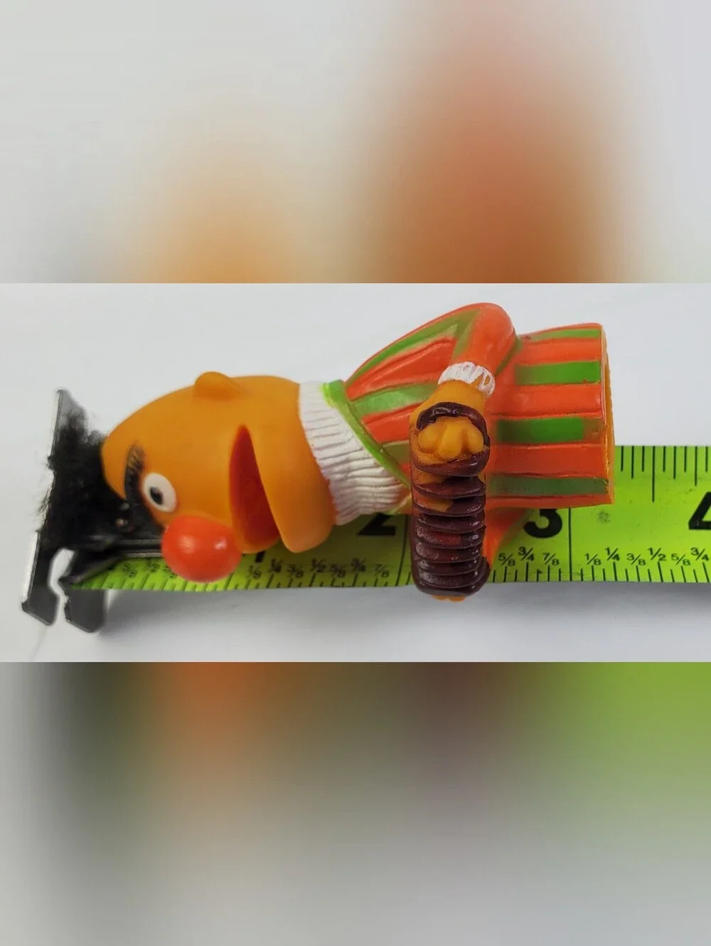 Muppets Inc Vintage 1982 Sesame Street Bert w/ Accordion Finger Puppet - GUC